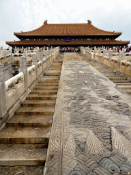 Pavement and front of the Hall of Supreme Harmony at the Forbidden City