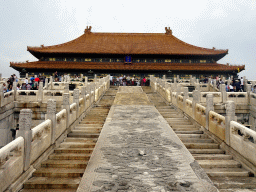 Pavement and front of the Hall of Supreme Harmony at the Forbidden City