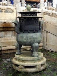 Incense burner in front of the Hall of Supreme Harmony at the Forbidden City