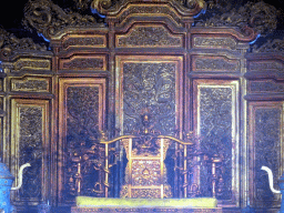 The throne at the Hall of Supreme Harmony at the Forbidden City