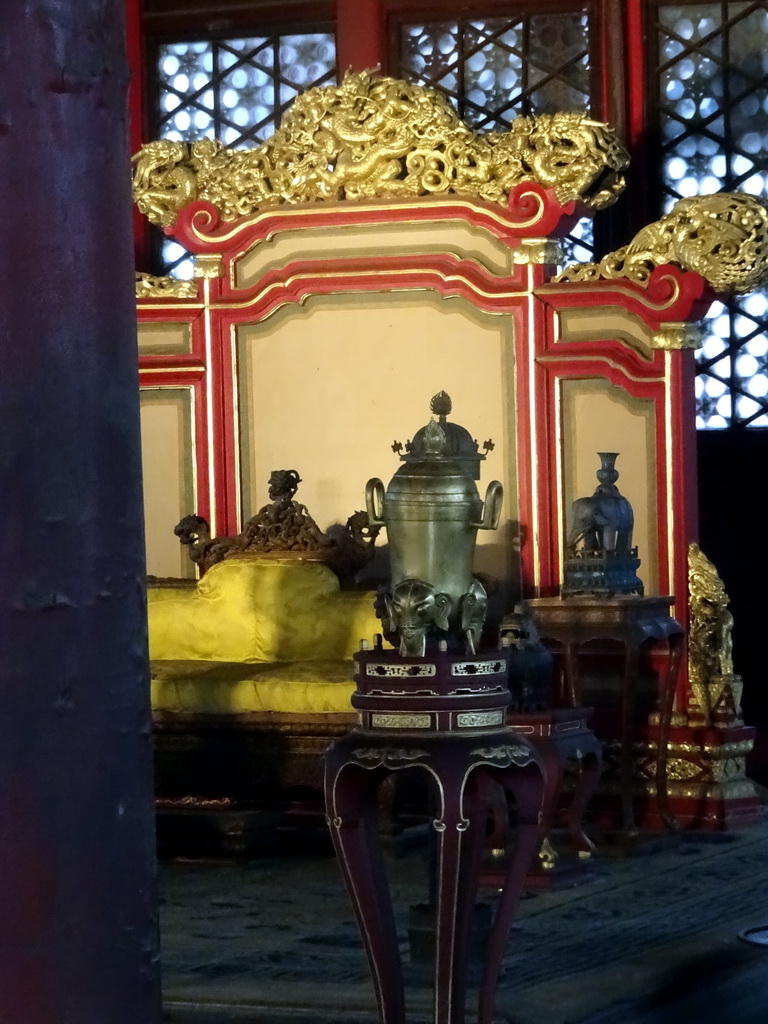 Interior of the Hall of Complete Harmony at the Forbidden City