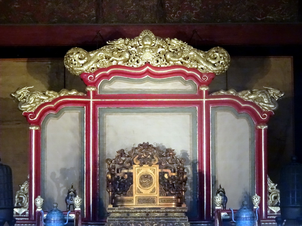 Interior of the Hall of Preserving Harmony at the Forbidden City