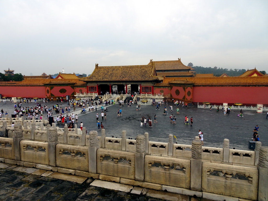 The Gate of Heavenly Purity at the Forbidden City, viewed from the back side of the Hall of Preserving Harmony