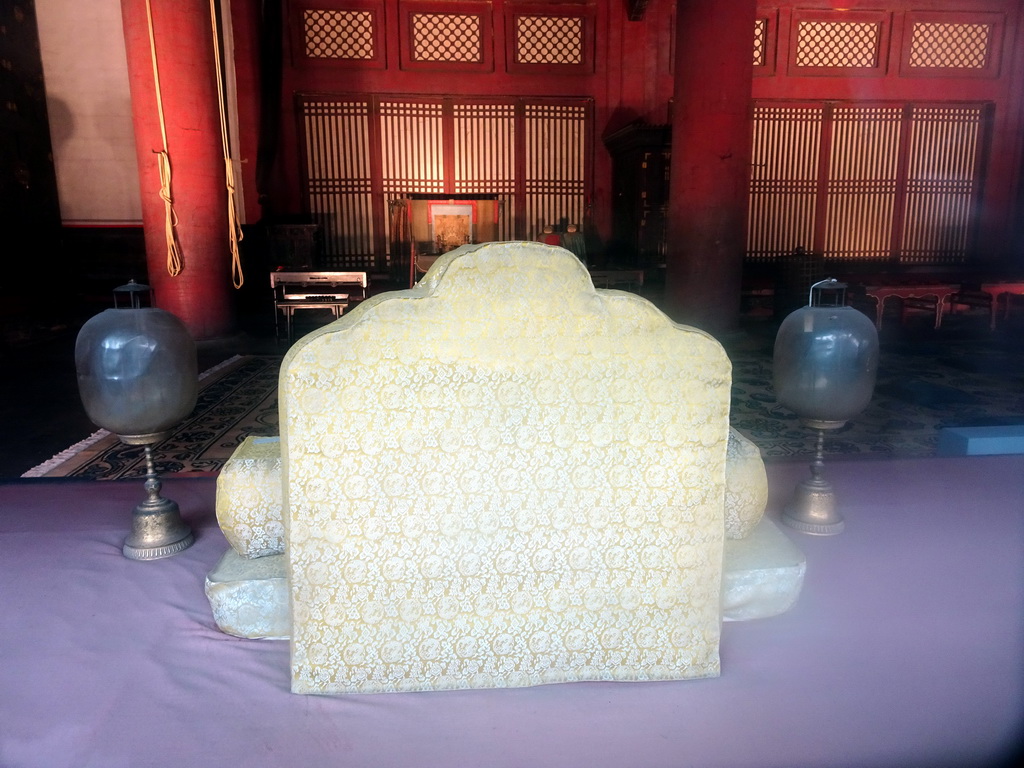 Interior of the Hall of Earthly Tranquility at the Forbidden City