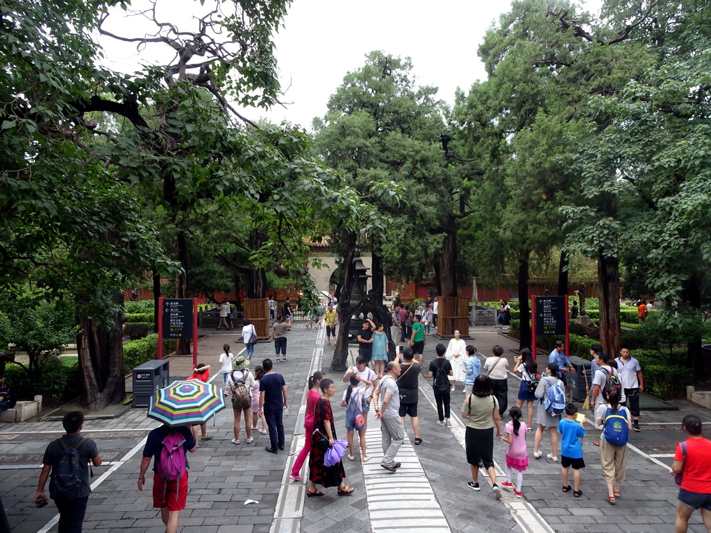 Central path at the Imperial Garden of the Forbidden City