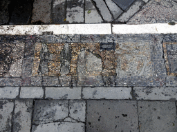 Mosaic on the floor in front of the Study of the Cultivation of Nature at the Imperial Garden of the Forbidden City