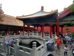 Bridge next to the Pavilion of Floating Jade at the Imperial Garden of the Forbidden City