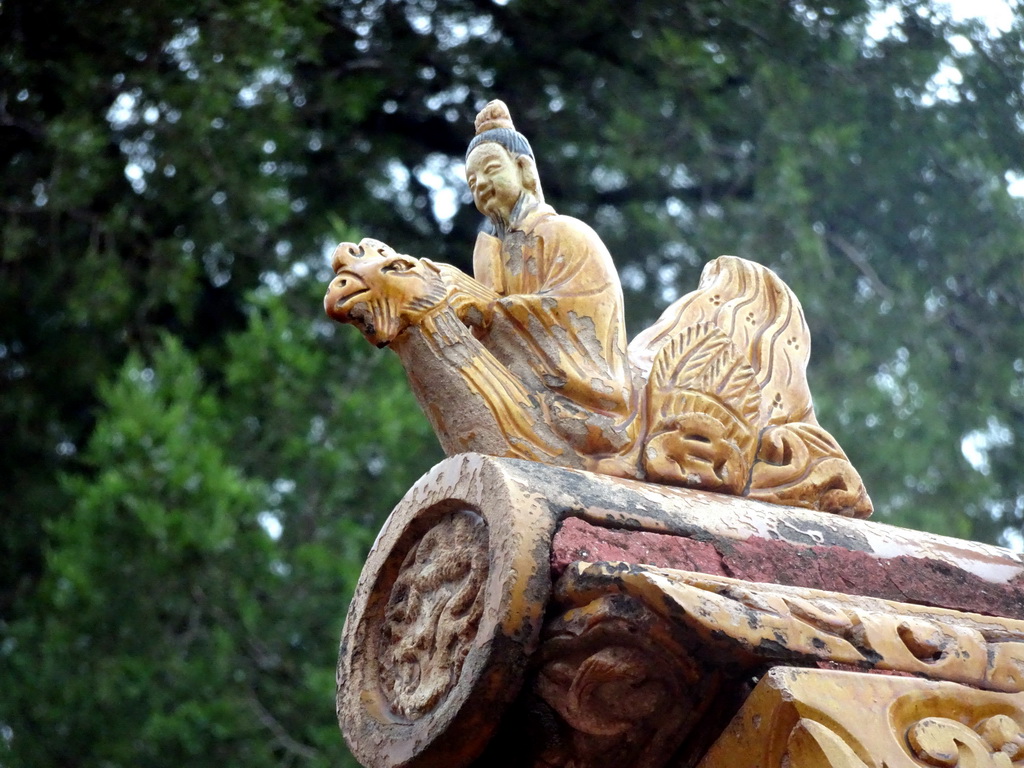 Statuette on the roof of a gate at the northeast side of the Forbidden City