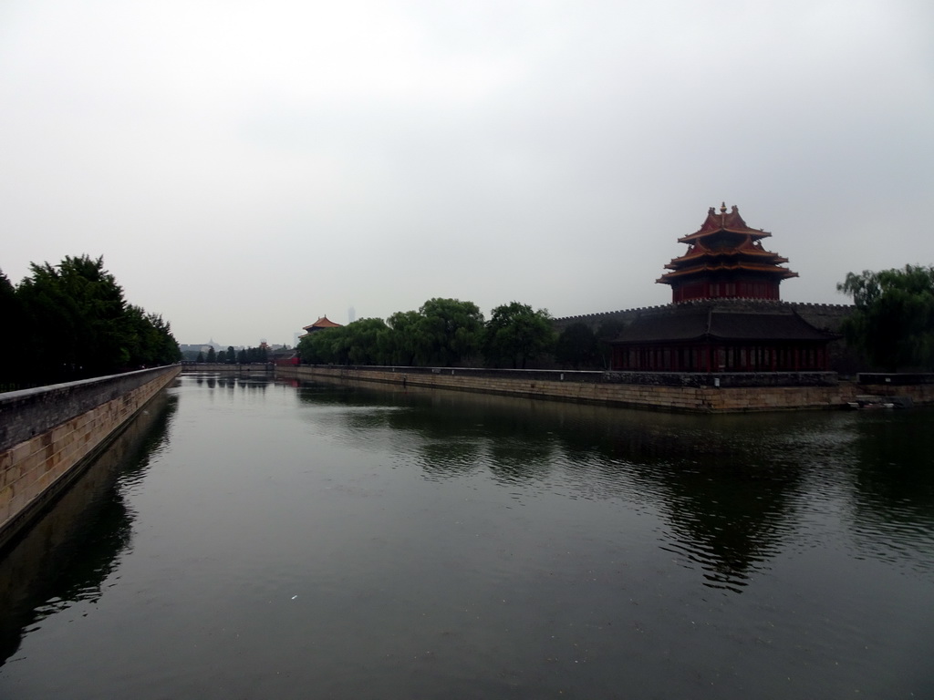 The Moat and the northwest Corner Tower of the Forbidden City