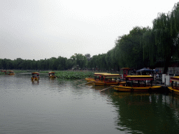 Boats at the southeast side of the Beihai Sea at Beihai Park