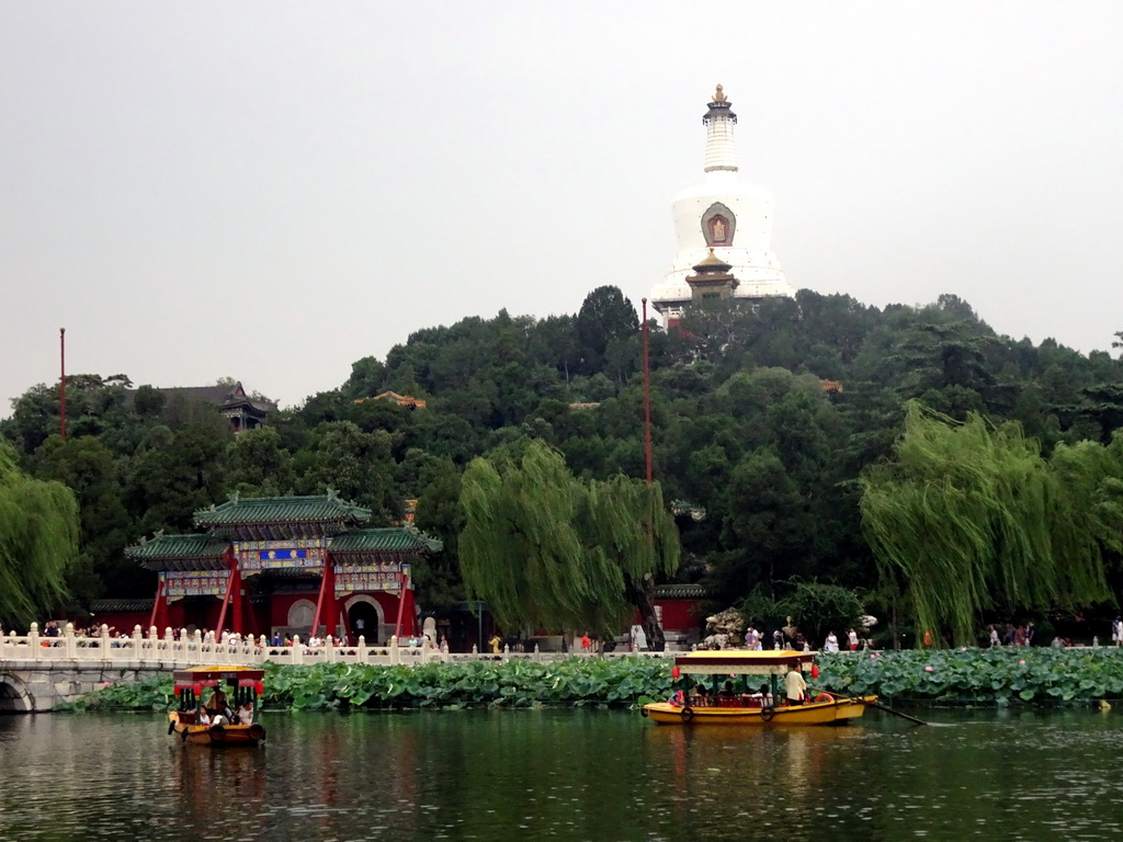 The Jade Flower Island with the Duiyun Gate and the White Pagoda at Beihai Park