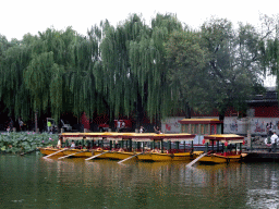 Boats at the southeast side of the Beihai Sea at Beihai Park