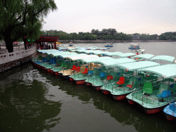 Boats at the southwest side of the Beihai Sea at Beihai Park