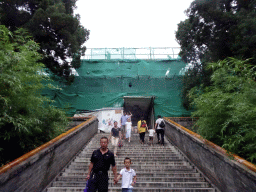 Staircase from the Falun Palace to the Zheng Jue Hall at the Jade Flower Island at Beihai Park