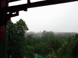 The Forbidden City, viewed from a tower at the Zheng Jue Hall at the Jade Flower Island at Beihai Park