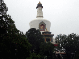 The White Pagoda at the Jade Flower Island at Beihai Park, viewed from a tower at the Zheng Jue Hall