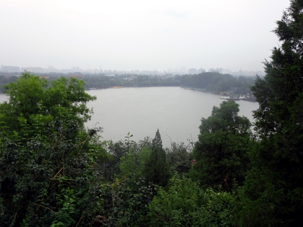 The northeast side of the Beihai Sea at Beihai Park, viewed from the White Pagoda