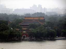 The northeast side of the Beihai Sea and the Tian Wang Hall at Beihai Park, viewed from the White Pagoda