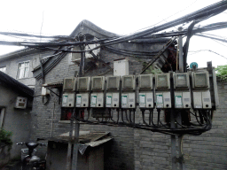 Electricity wires in an alley near Zhishanmen Street