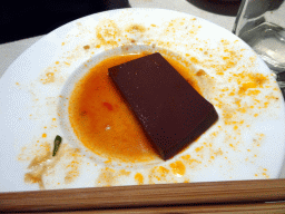 Blood tofu in a restaurant at the Intime Lotte department store