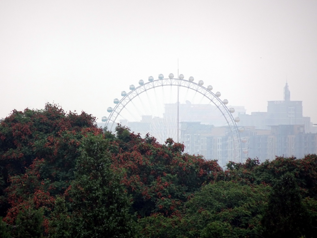 Ferris wheel just outside the Temple of Heaven area, viewed from the Hall of Prayer for Good Harvests