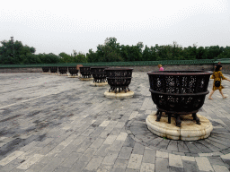 Incense burners at the southeast side of the Hall of Prayer for Good Harvests at the Temple of Heaven