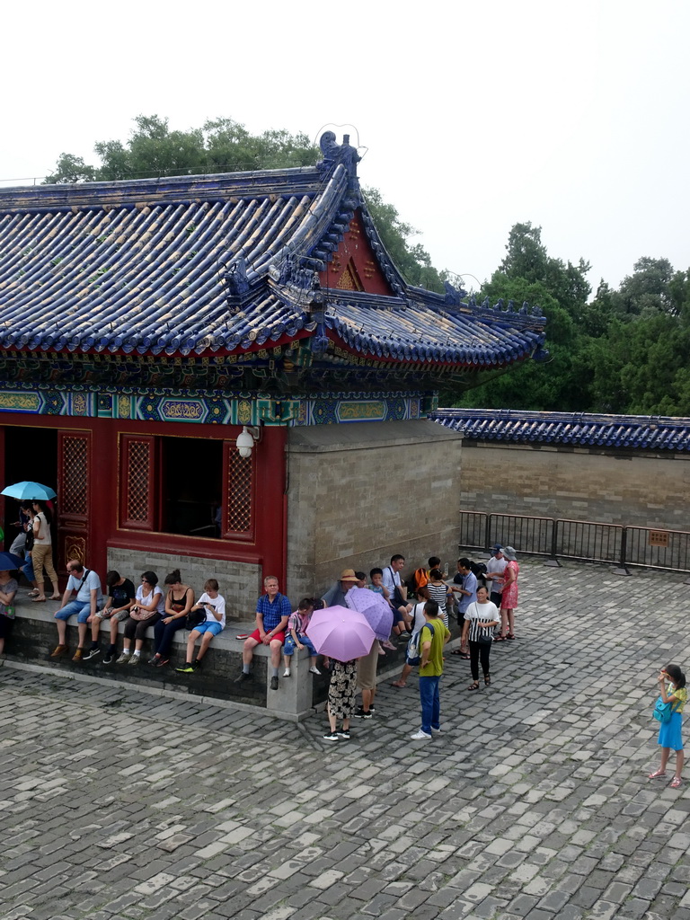 The West Annex Hall on the west side of the Imperial Vault of Heaven at the Temple of Heaven, viewed from the Imperial Vault of Heaven