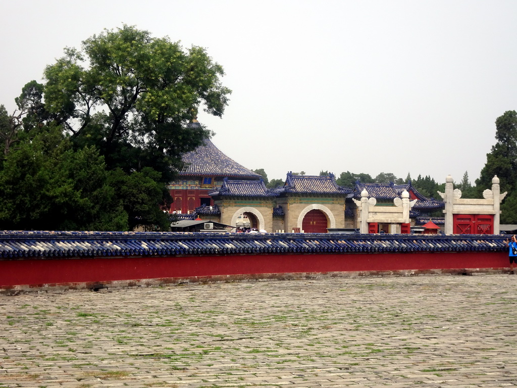 The Gate at the Echo Wall and the Imperial Vault of Heaven at the Temple of Heaven, viewed from the Circular Mound