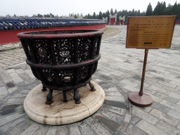 Burning Stove at the Circular Mound at the Temple of Heaven, with explanation