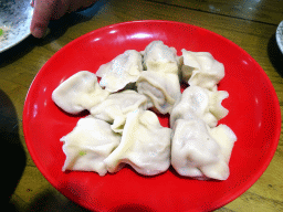 Dumplings at our lunch restaurant at Jiugulou Street