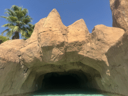 Tunnel at the Wild River attraction at the Aqua Land area of the Land of Legends theme park, viewed from a tube