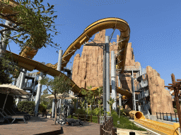 The Tower Falls attraction at the Aqua Land area of the Land of Legends theme park