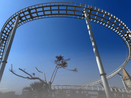 The Typhoon Coaster attraction at the Adventure Land area of the Land of Legends theme park