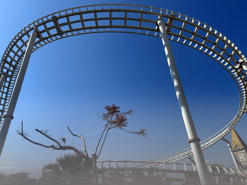 The Typhoon Coaster attraction at the Adventure Land area of the Land of Legends theme park