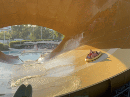 Miaomiao and Max at the Magicone attraction at the Aqua Land area of the Land of Legends theme park