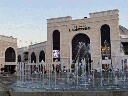 The Chimera Fountain at the Shopping Avenue area of the Land of Legends theme park