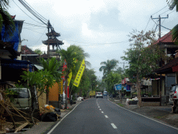 The Jalan By Pass Tanah Lot road, viewed from the taxi