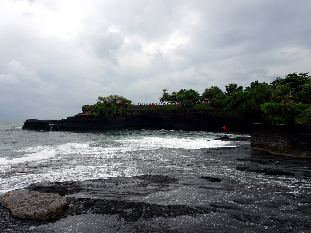 The Enjung Galuh Temple, viewed from the shore at the Pura Luhur Penataran temple