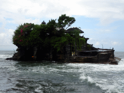 The Pura Tanah Lot temple, viewed from the shore at the Pura Luhur Penataran temple