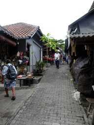 Alley next to the Pura Luhur Penataran temple