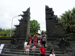 Back side of the inner entrance gate to the Pura Tanah Lot temple complex