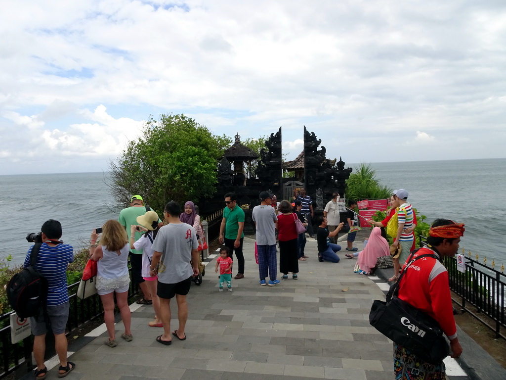 Gate to the Enjung Galuh Temple at the west side of the gardens of the Pura Tanah Lot temple complex