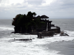 The Pura Tanah Lot temple, viewed from the gardens of the Pura Tanah Lot temple complex