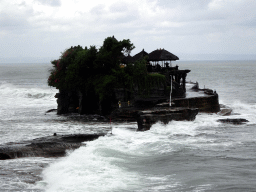 The Pura Tanah Lot temple, viewed from the gardens of the Pura Tanah Lot temple complex