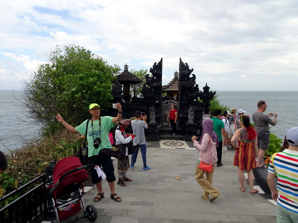 Gate to the Enjung Galuh Temple at the west side of the gardens of the Pura Tanah Lot temple complex