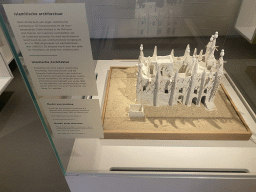Model of a mosque in Sudanese style at the Ground Floor of the Africa Museum, with explanation