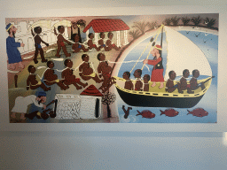 Tingatinga painting at the Ground Floor of the Africa Museum
