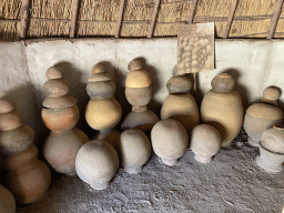 Pottery in a house at the main square of the Museumpark of the Africa Museum
