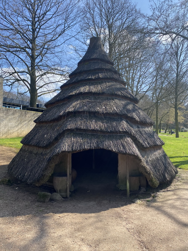 House at the main square of the Museumpark of the Africa Museum