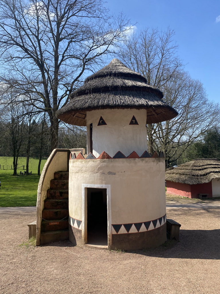 House at the main square of the Museumpark of the Africa Museum